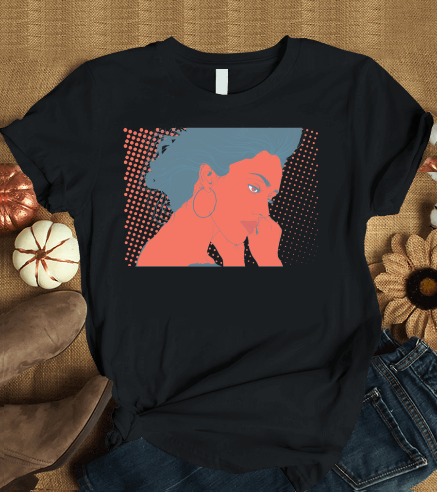 Jessie Abstract Portrait with Dot T-Shirt