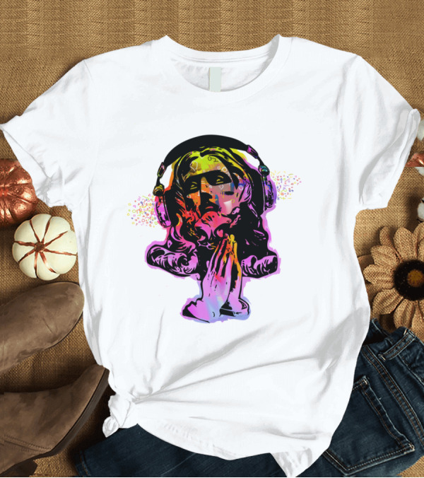 T-Shirt: Jesus And The Headtones Psychedelic Headphones T-Shirt Jesus And The Headtones Psychedelic Headphones T-Shirt