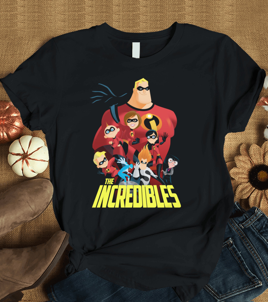 The Incredibles Characters Family Team Pixar T-Shirt