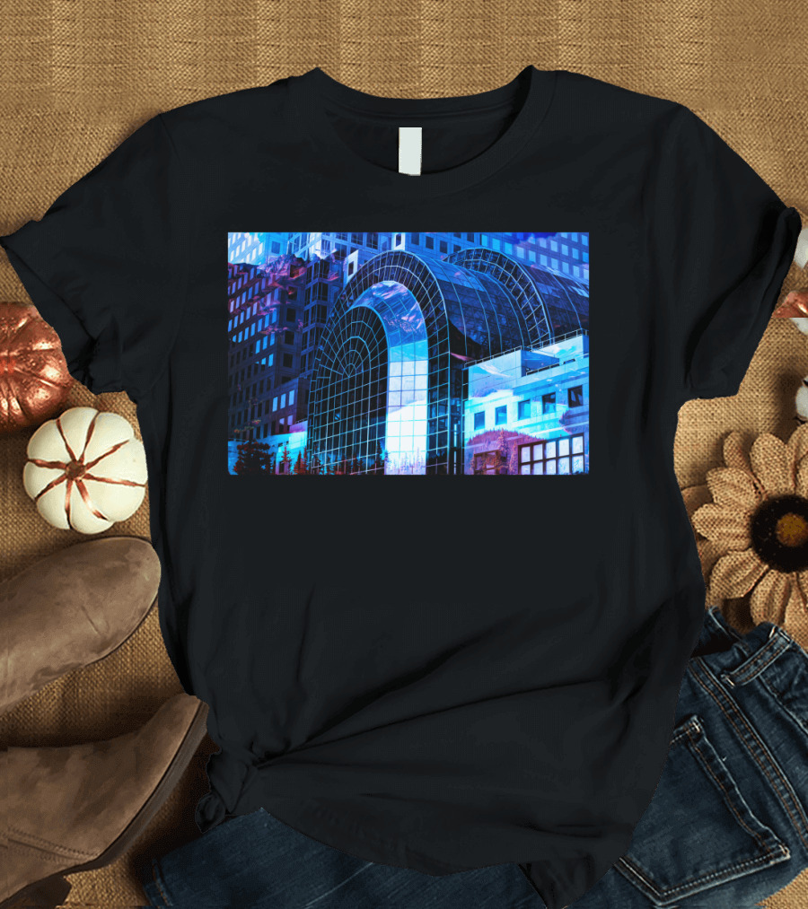 Picturesque Rotunda Digital Architectural Reflection T-Shirt