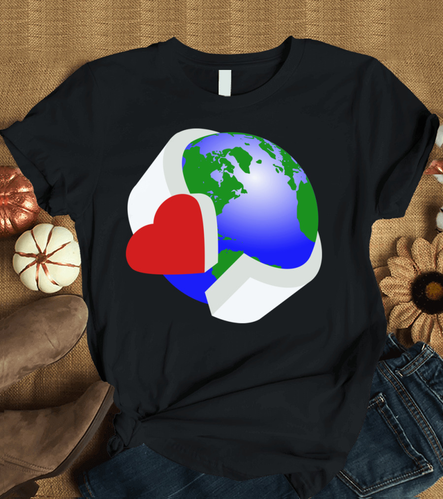 Earth Day Heart Embrace Planet T-Shirt