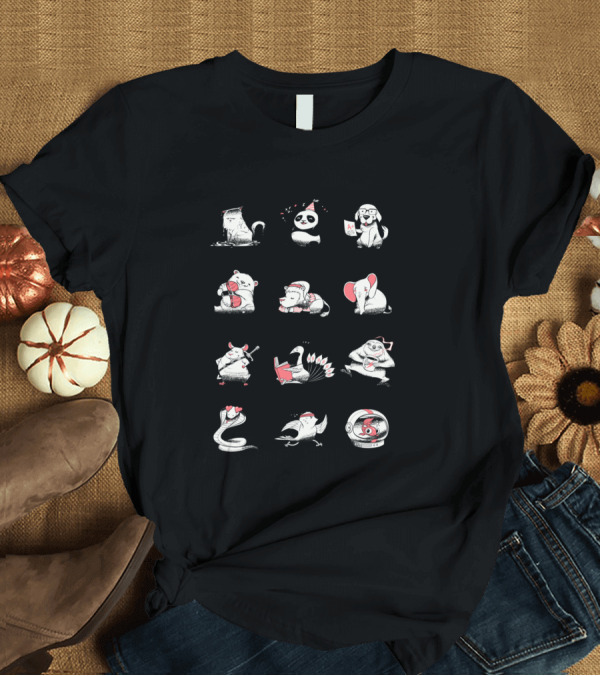 T-Shirt: Wet Cat Party Panda Smart Dog Lazy Lion Gay Elephant Brave Hamster Introverted Peacock Energetic Sloth Romantic Snake Marathon Bird Astronaut Fish New Wet Cat Party Panda Smart Dog Lazy Lion Gay Elephant Brave Hamster Introverted Peacock Energetic Sloth Romantic Snake Marathon Bird Astronaut Fish New