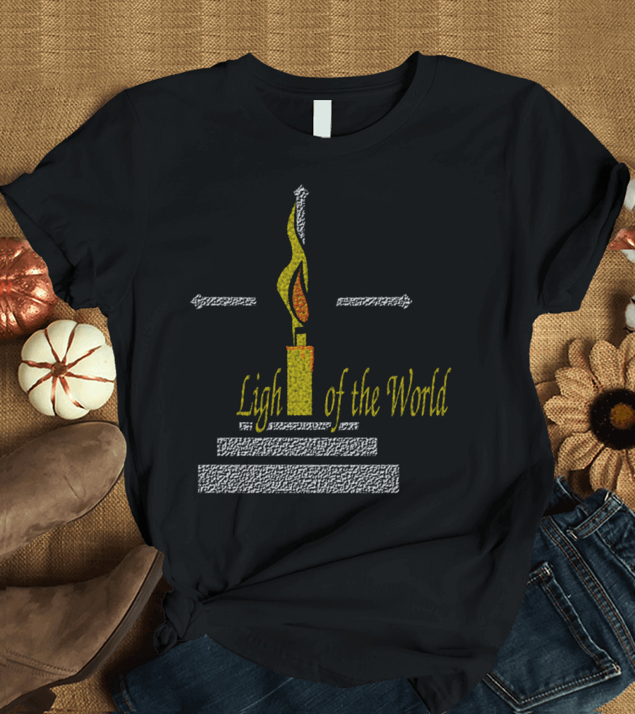 Light Of The World Spiritual Candle Flame T-Shirt