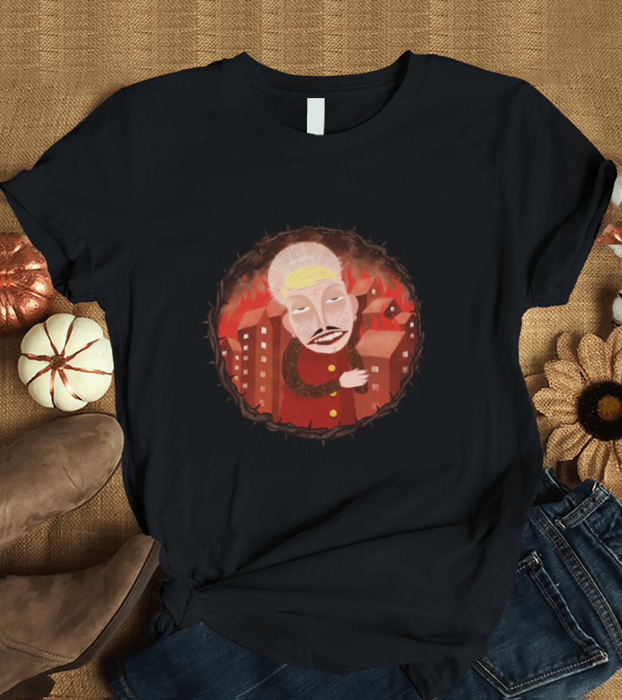 False Prophet Surrounded by Burning City and Thorns T-Shirt
