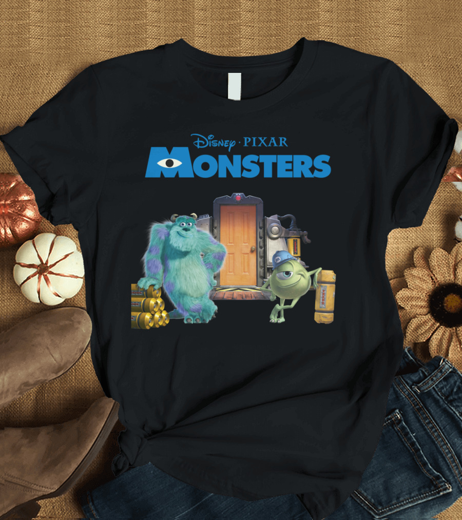 Disney Pixar Monsters Scarer Doors T-Shirt