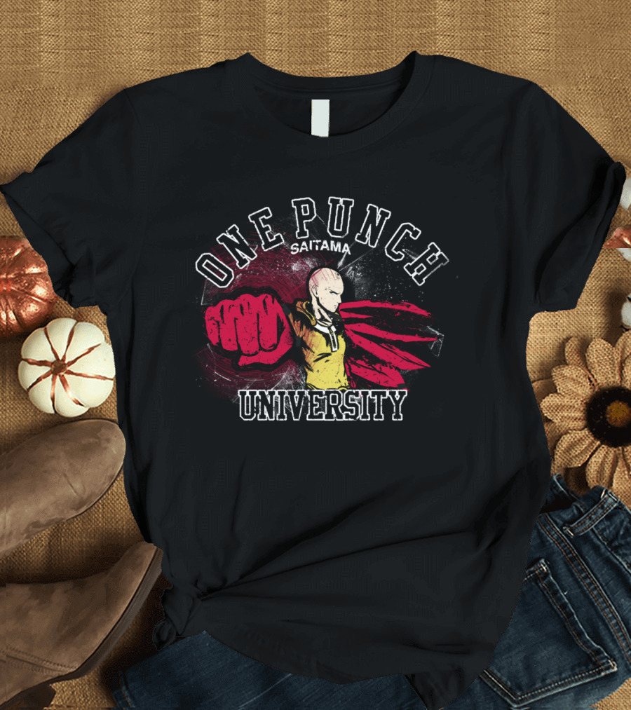 Saitama One Punch University Heroic Emblem T-Shirt