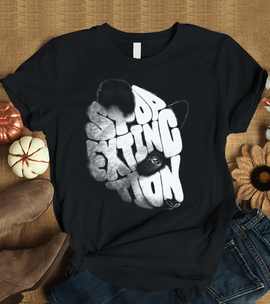 Stop Extinction Panda Conservation Appeal T-Shirt