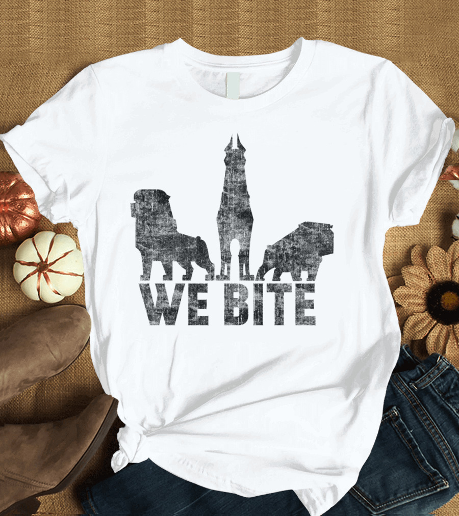 We Bite Detroit Football Lions Tigers Pistons Iconic T-Shirt