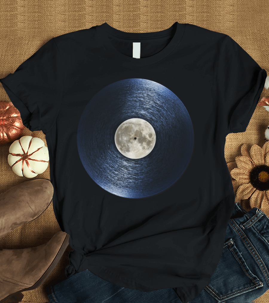 Moon On The Water Vinyl Record T-Shirt