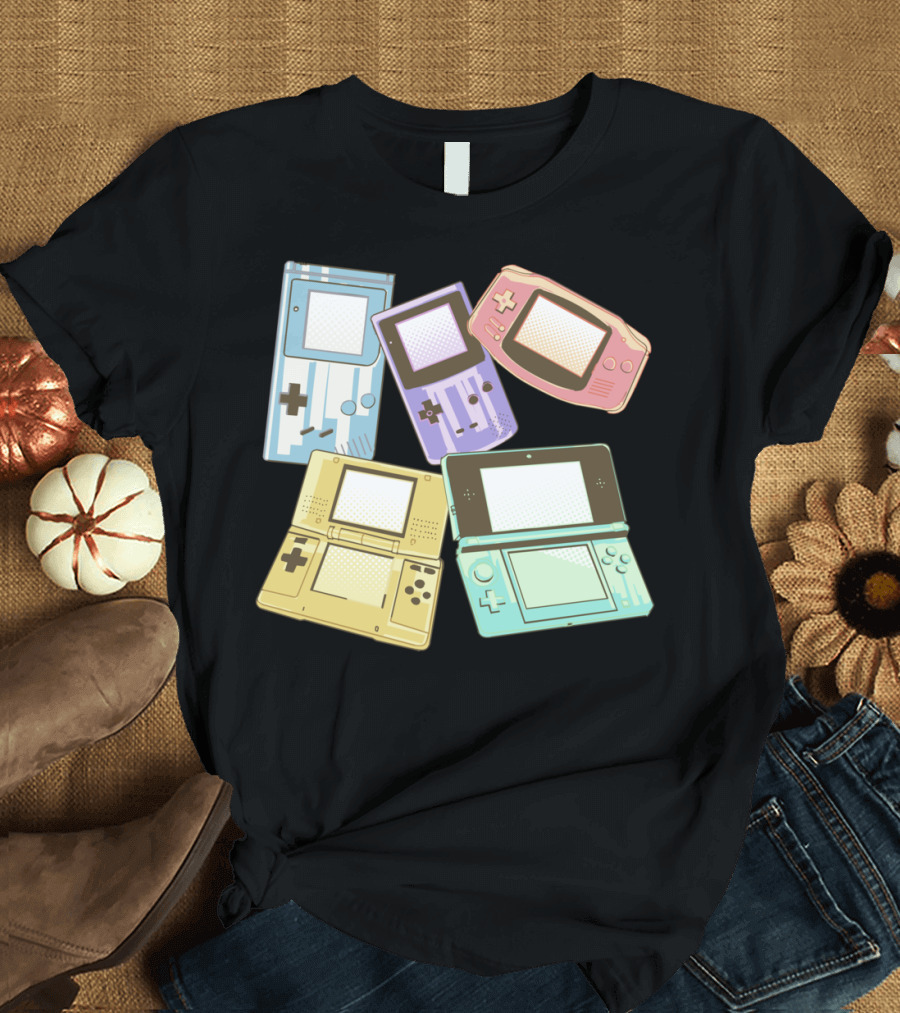 Family Reunion Retro Gaming Handheld Consoles T-Shirt