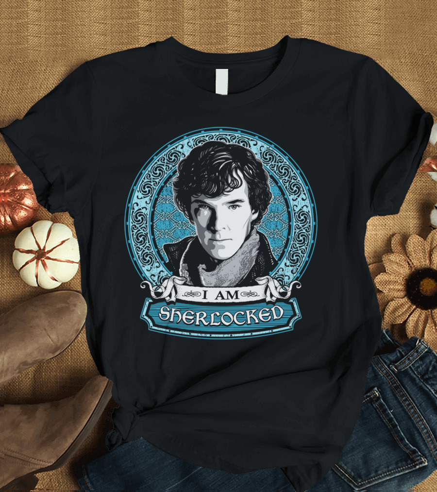 I Am Sherlocked Sherlock Holmes Portrait T-Shirt