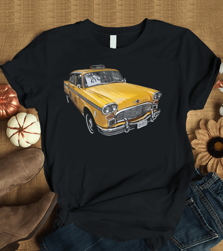 New York City Classic Yellow Taxi Checker T-Shirt