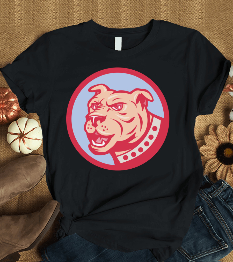 Mastiff Mongrel Head Side Circle T-Shirt