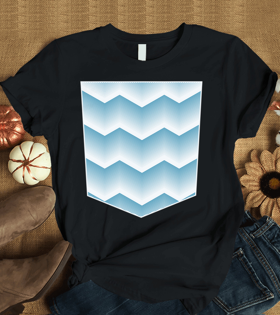 Pocket Wave Chevron T-Shirt
