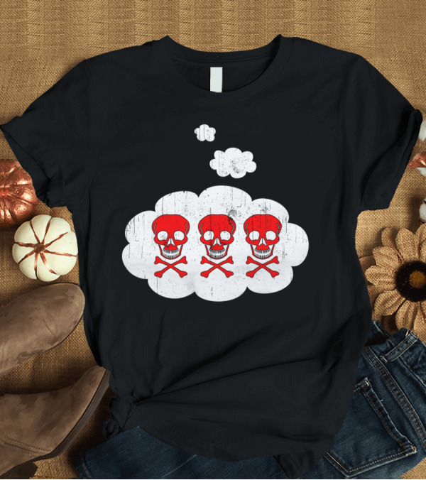 T-Shirt: Morning Thoughts Skulls in Thought Bubbles T-Shirt Morning Thoughts Skulls in Thought Bubbles T-Shirt