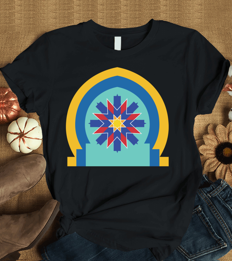 Morocco Colorful Geometric Pattern Arch T-Shirt