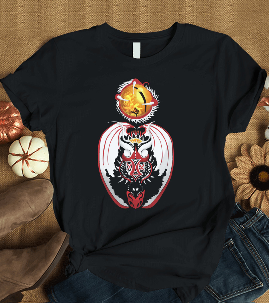 Bloodshot Cosmic Dragon Shadow Orb T-Shirt