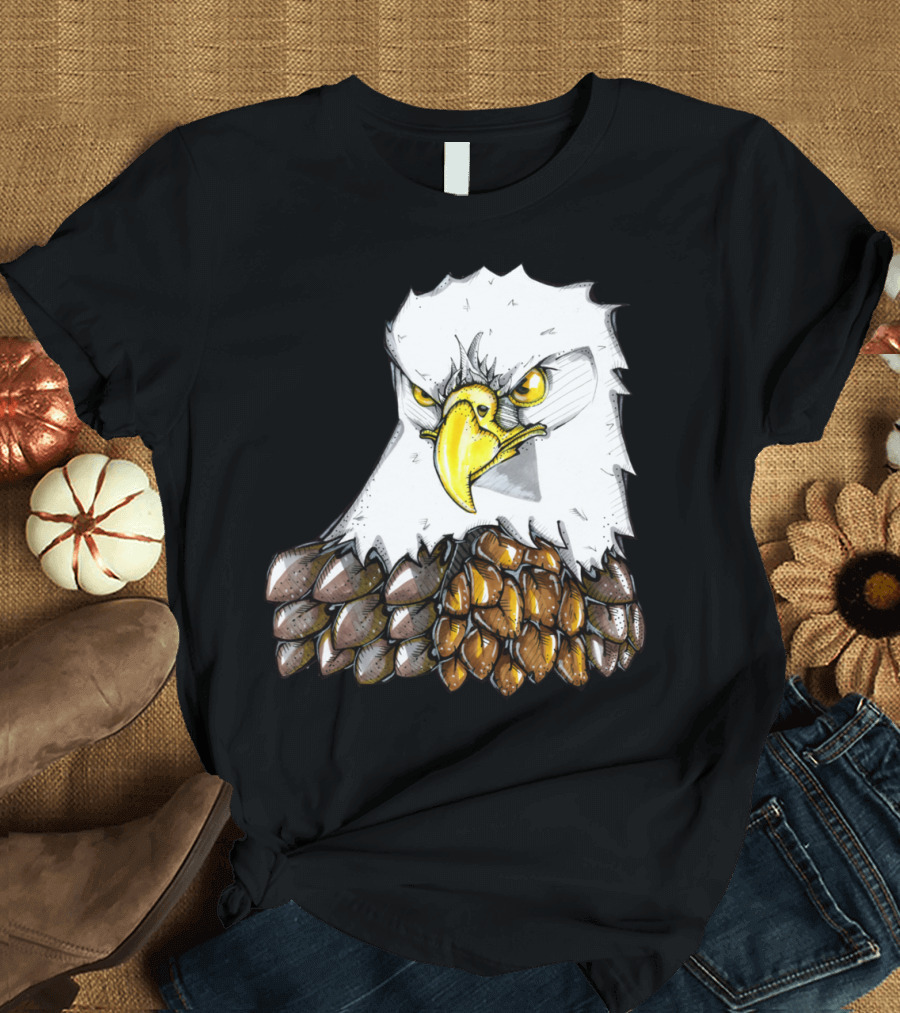 Maverick The Bald Eagle Bold Fierce Artistic T-Shirt