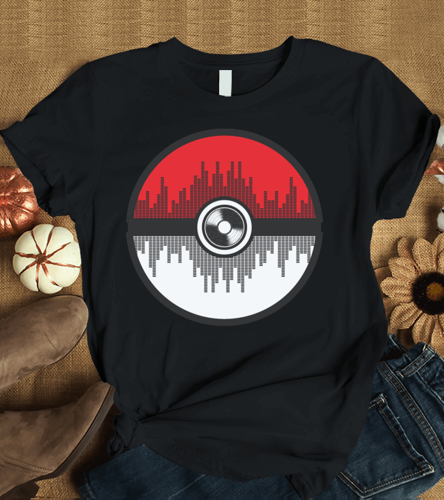 Poké Ball Sound Wave Fusion T-Shirt