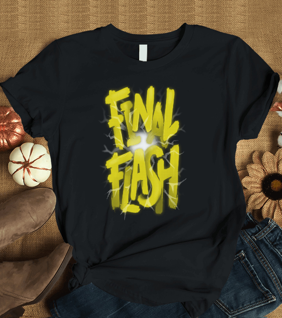 Final Flash Yellow Burst Comic T-Shirt