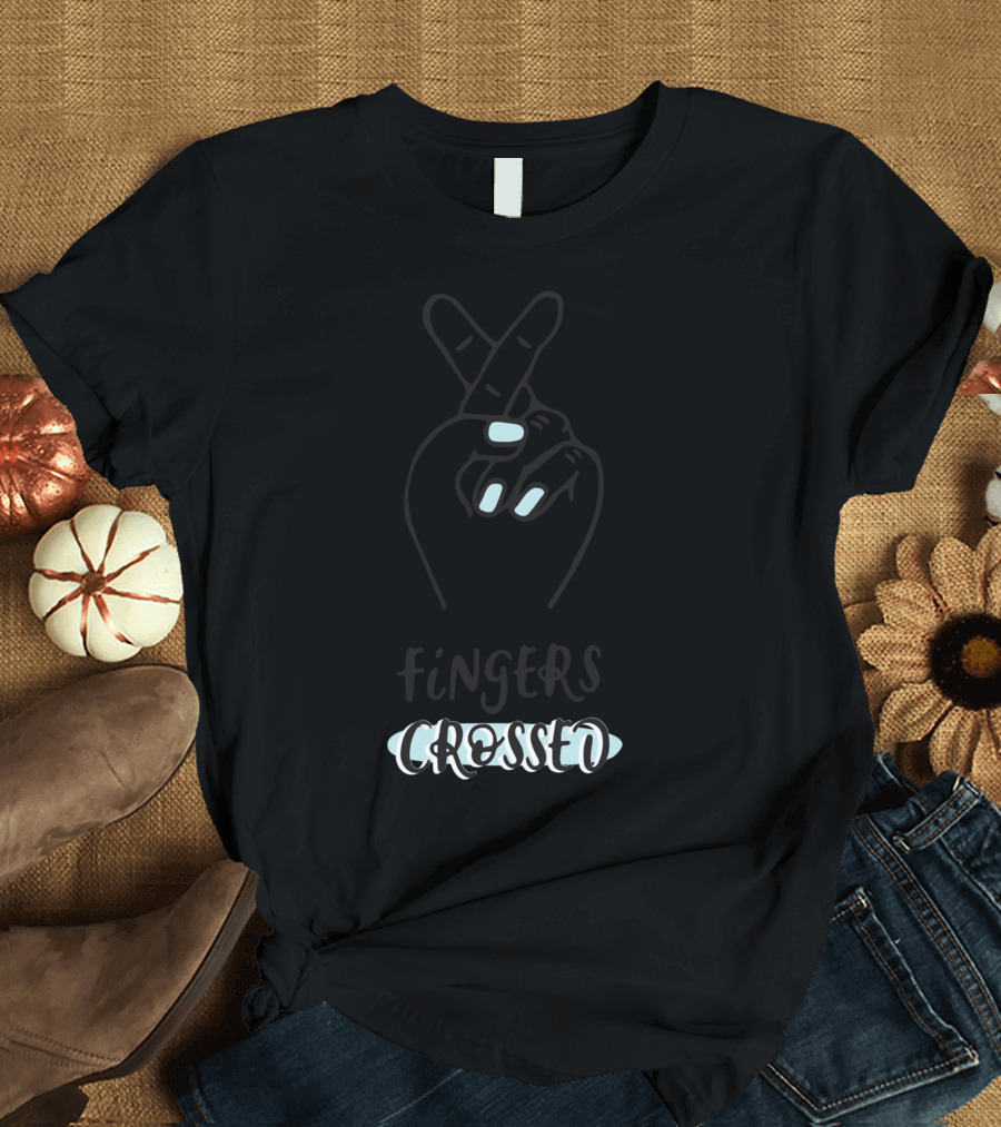 Fingers Crossed Hand Gesture T-Shirt