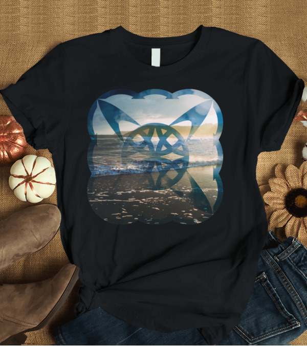 T-Shirt: Littus Ocean Waves Symbol Abstract T-Shirt Littus Ocean Waves Symbol Abstract T-Shirt