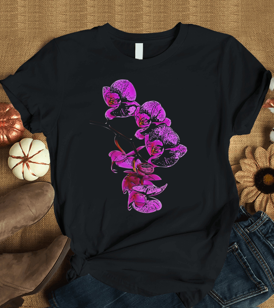 Phalaenopsis Purple Orchid Blossoms T-Shirt