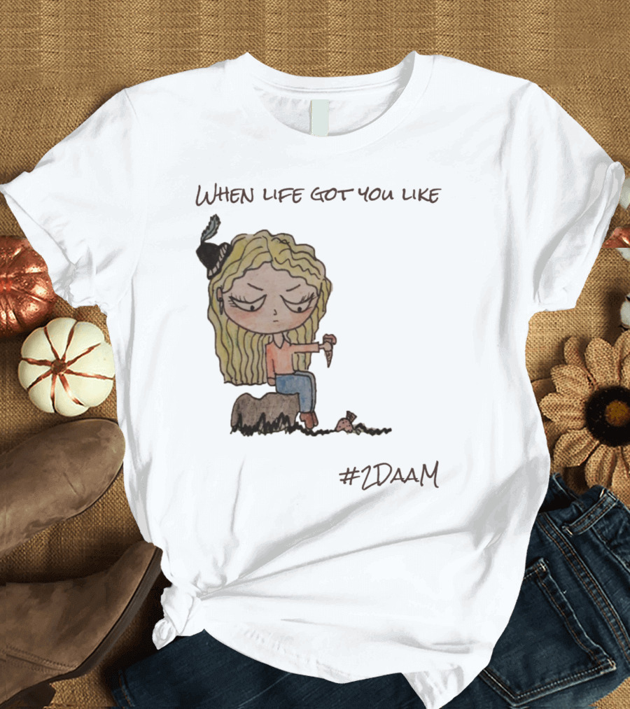 When Life Got You Like #2DAAM Sitting Ice Cream Hat T-Shirt