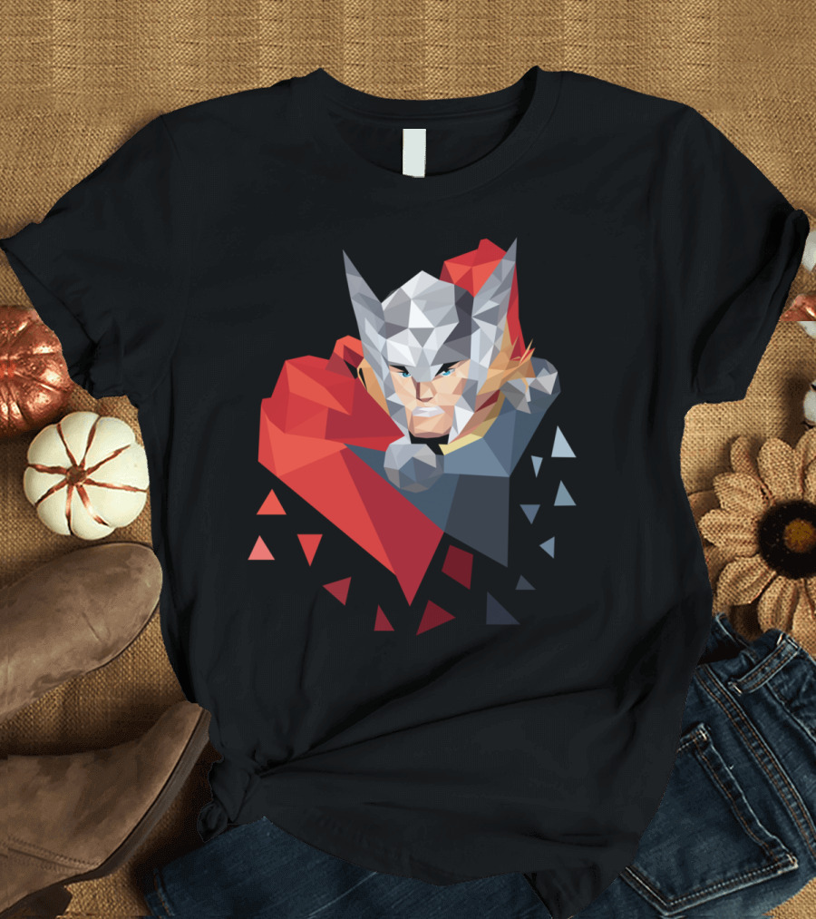 Polygon Thor Racerb Low Poly T-Shirt