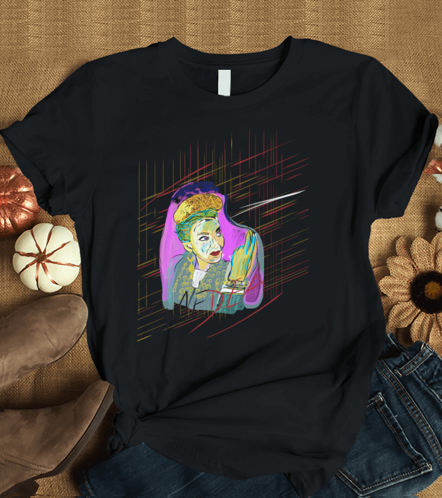 Medea AM2014 Vibrant Abstract Portrait with Dagger T-Shirt