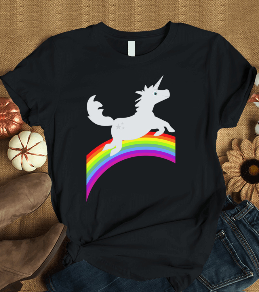 Pony Unicorn VDS2 Rainbow Jumping T-Shirt