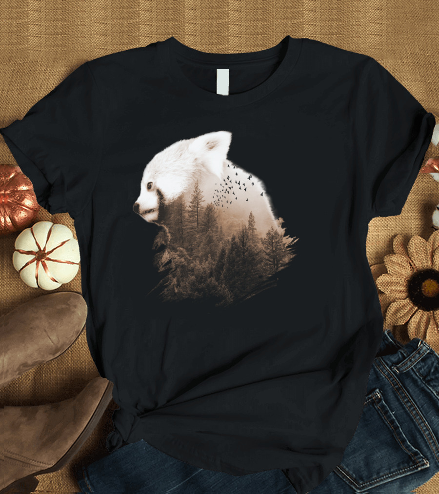 Red Panda Forest Choco Wildlife Nature T-Shirt