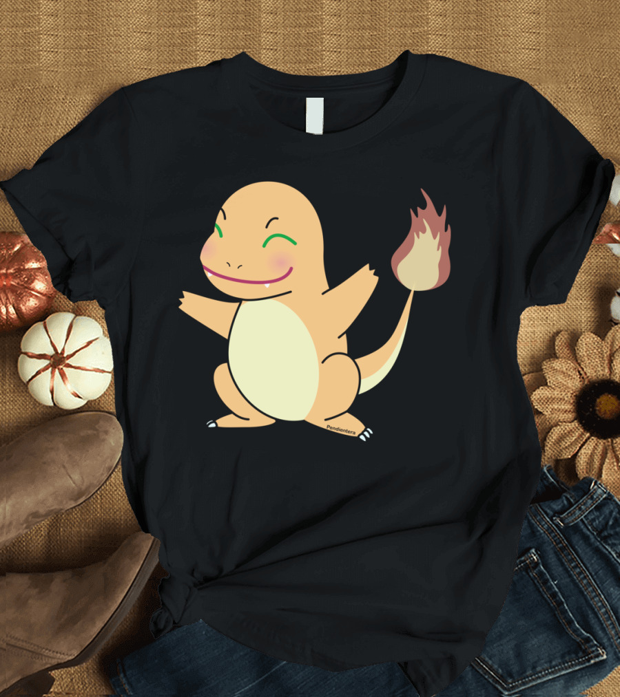 Cute Chaman Der Happy Fire Tail Creature T-Shirt
