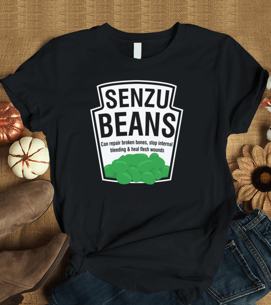 Senzu Beans Can Repair Broken Bones Stop Internal Bleeding Heal Flesh Wounds 57 Benefits T-Shirt