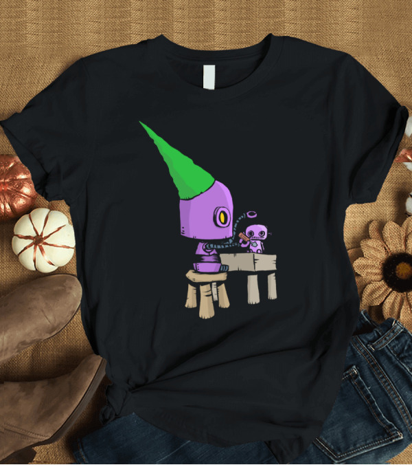 T-Shirt: Cute Kids Robot Elf Crafting Toy Helper T-Shirt Cute Kids Robot Elf Crafting Toy Helper T-Shirt