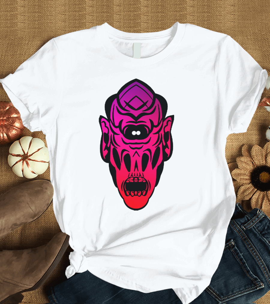 Outer Being Psychedelic Skull Mask T-Shirt