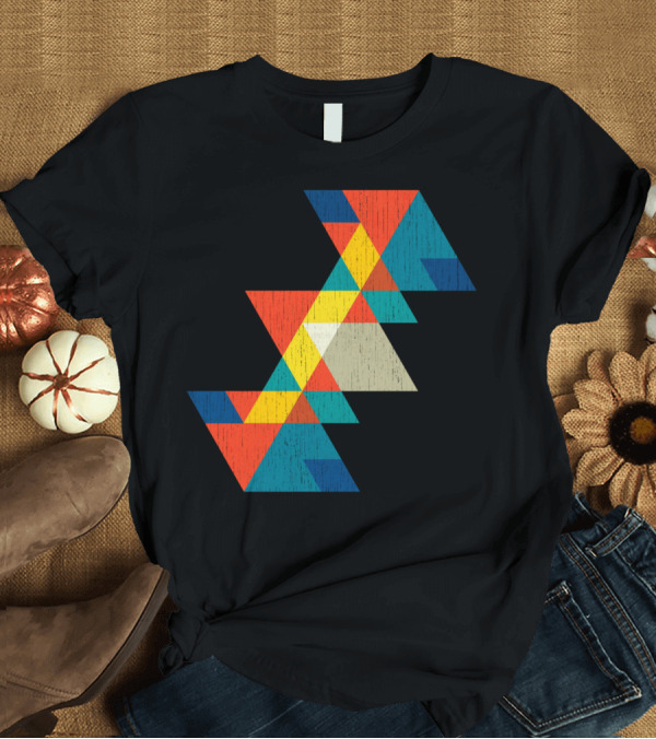 T-Shirt: Mounting Summer Memories Geometric Triangle T-Shirt Mounting Summer Memories Geometric Triangle T-Shirt