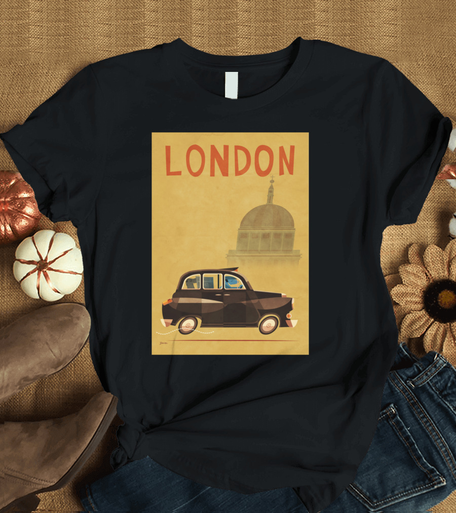 London Black Cab Vintage T-Shirt