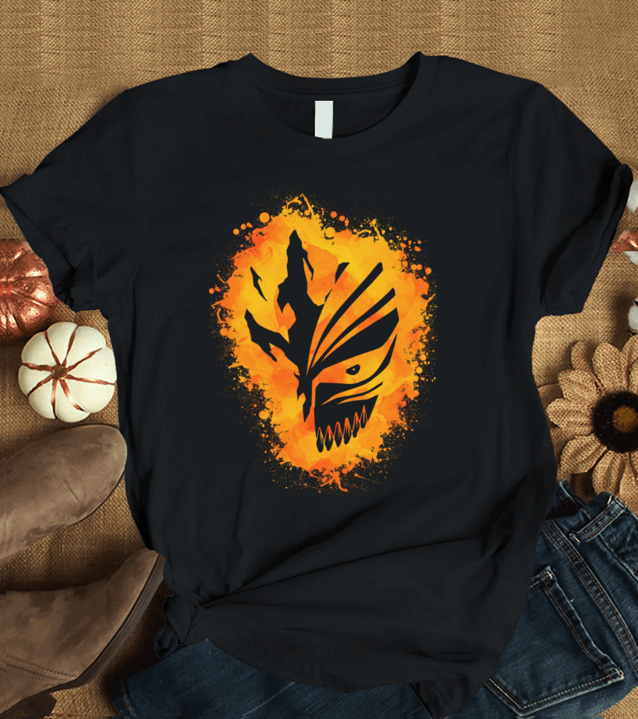 Bleach Hollow Mask Flame Burst T-Shirt