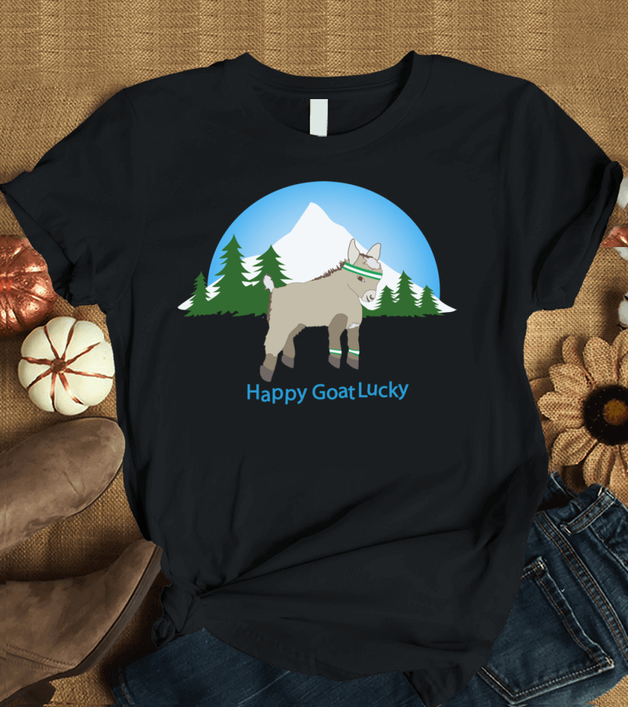 Happy Goat Lucky at Mt Hood Oregon T-Shirt