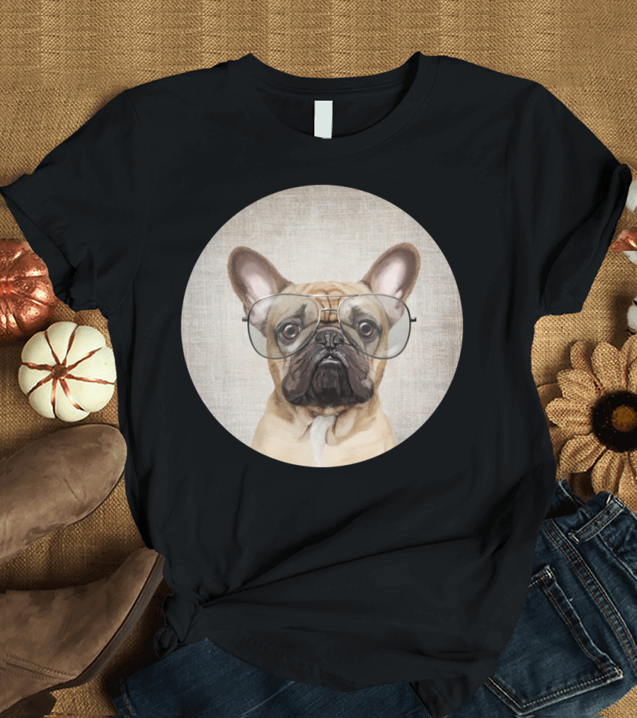 Mr French Bulldog Glasses T-Shirt