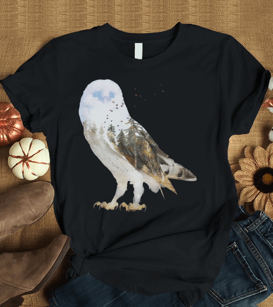 Owl Seeing Double Forest T-Shirt