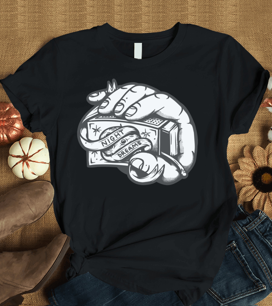 Night Dreams Swirling Matchbox Hand T-Shirt