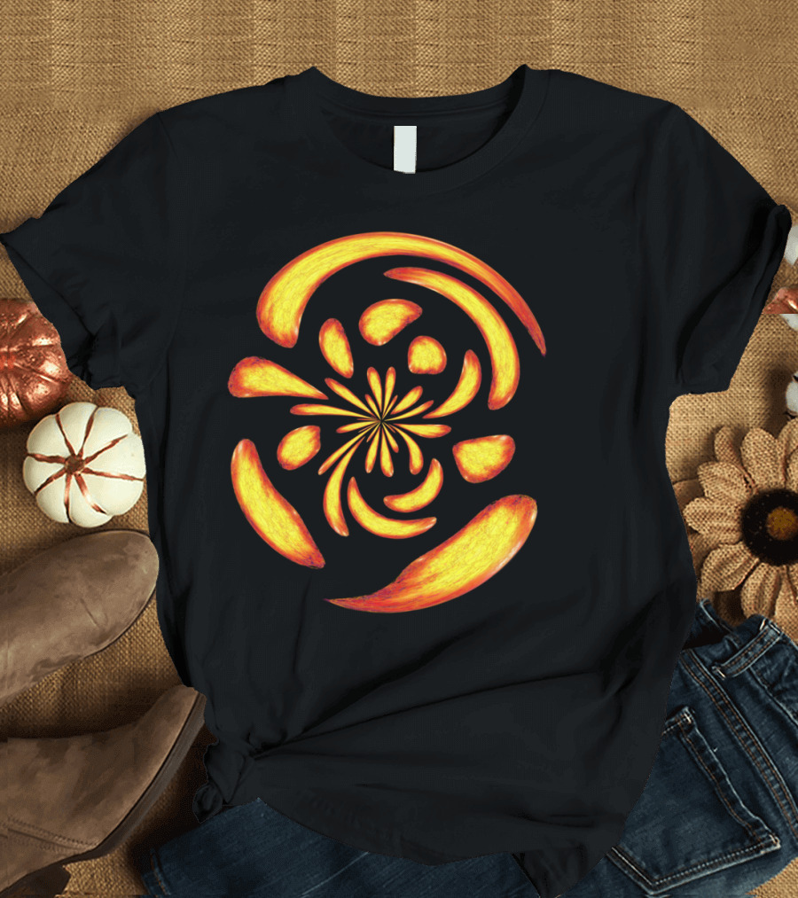 Dancing Fire Balls Spiral Flame T-Shirt