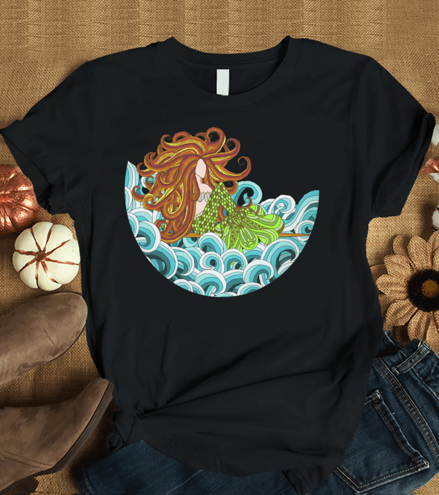 Mermaid Waves Mya Ocean Fantasy T-Shirt