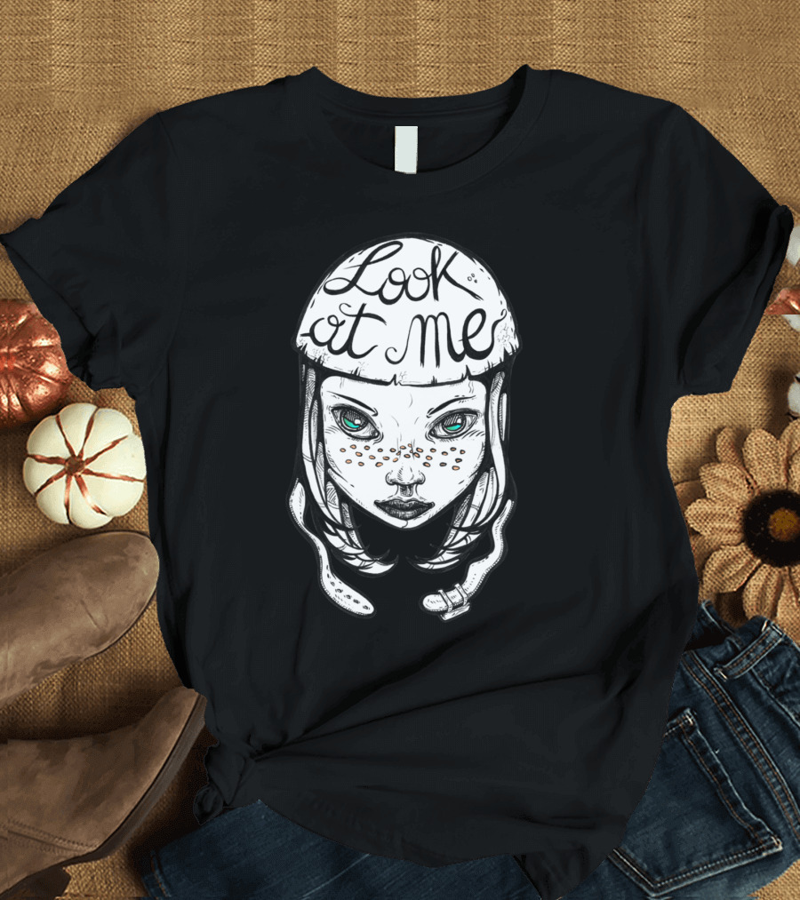 Look At ME Mysterious Freckled Helmet Gaze T-Shirt