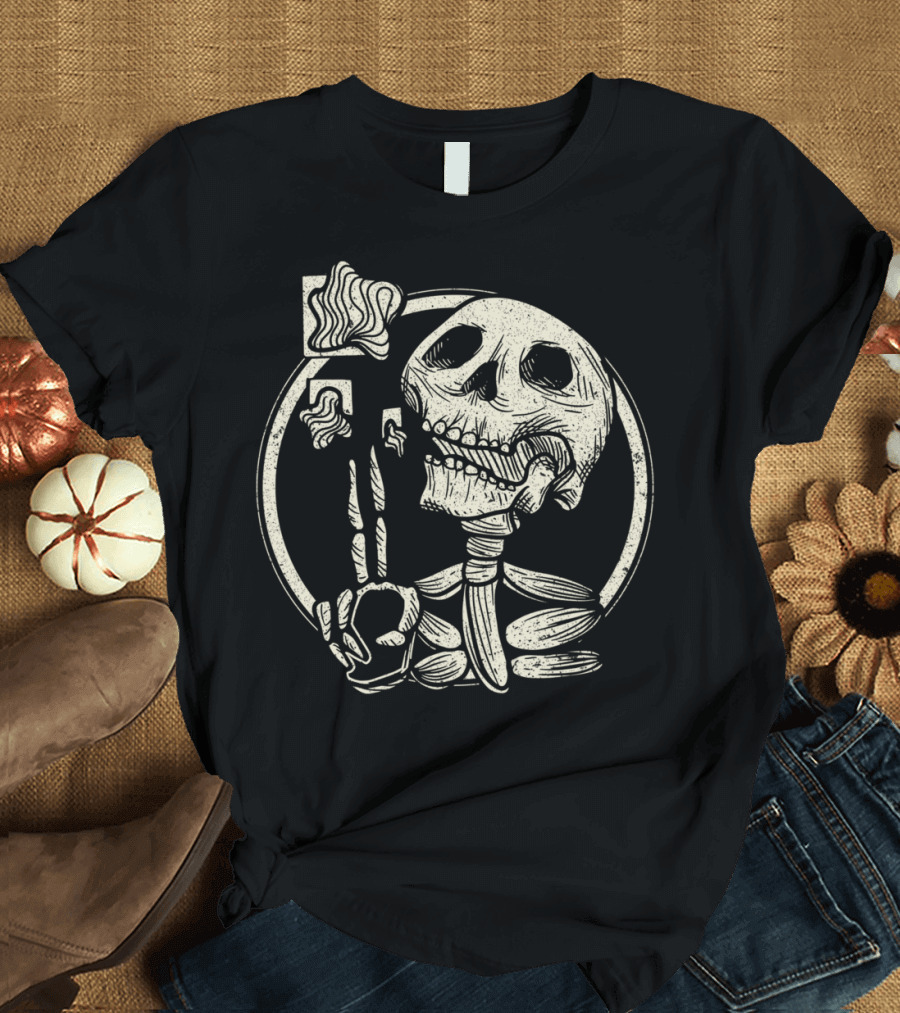 Swear And No Tears Skeleton Smoking Sticks T-Shirt