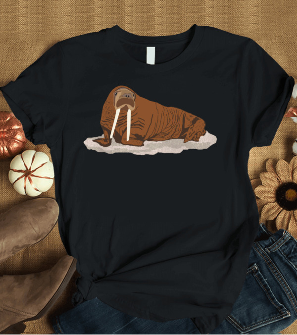 T-Shirt: Pacific Walrus Lying on Ice T-Shirt Pacific Walrus Lying on Ice T-Shirt