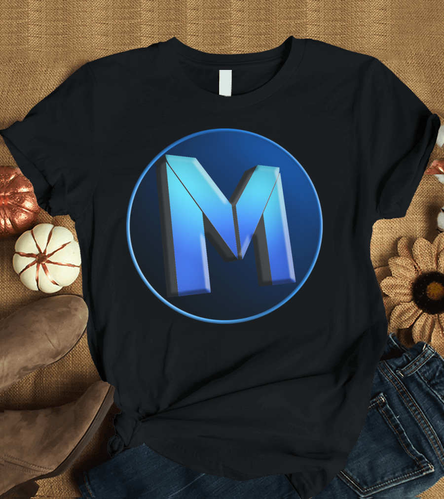 MRHGaming1 Blue M Logo Merchandise T-Shirt