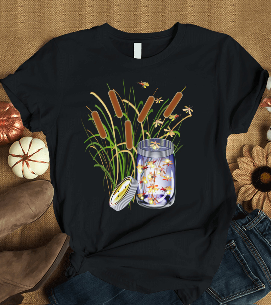 Firefly Tales Dream Jar with Cattail Glow T-Shirt